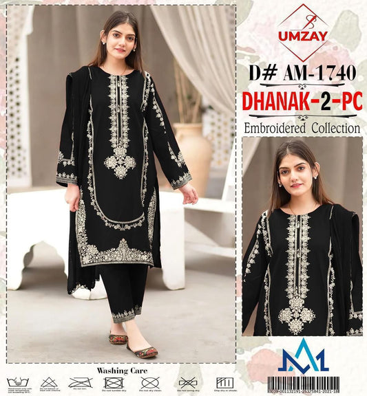 UMZAY – Dhanak Embroidered 2-PC