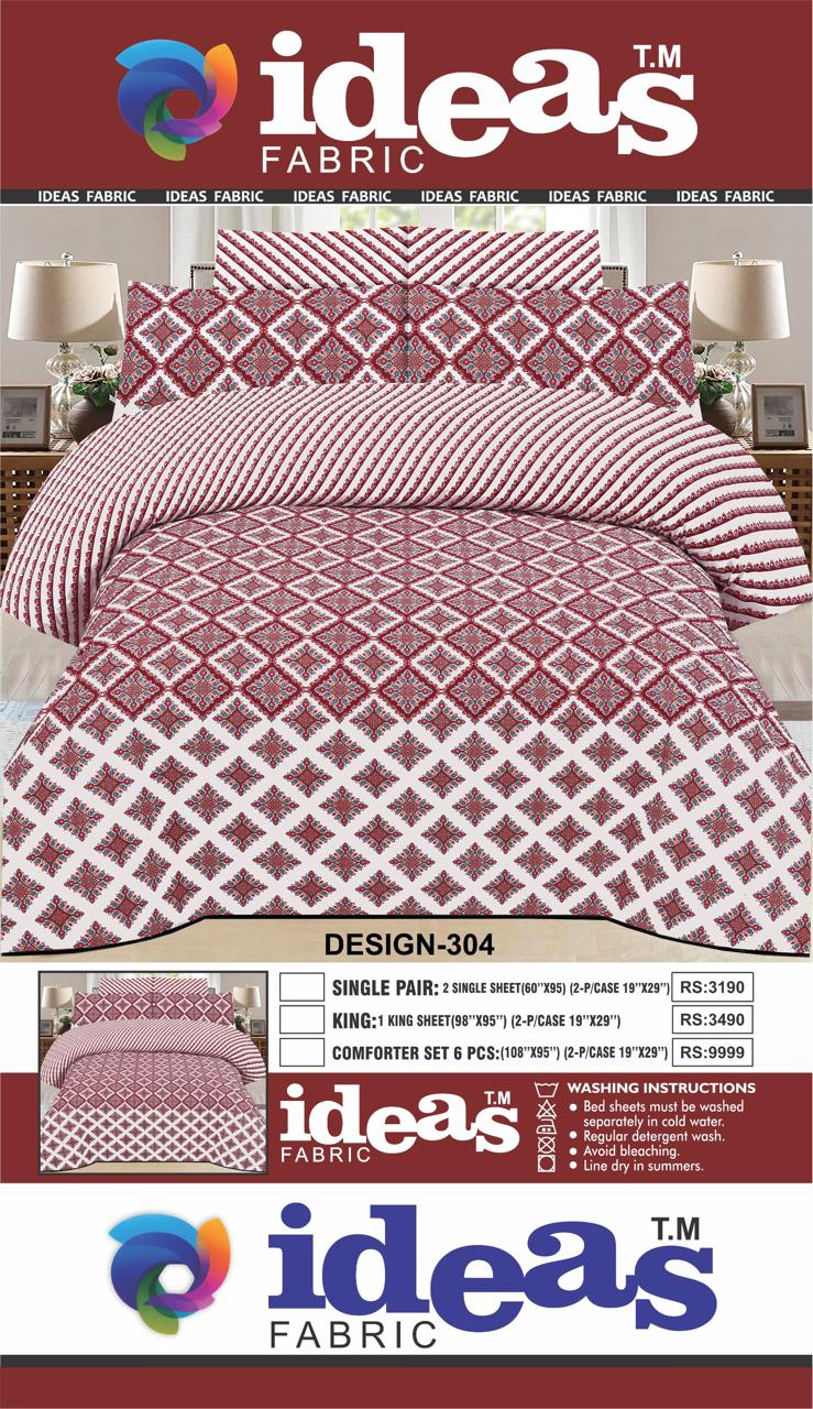 Ideas – Maroon Tribal Diamond Bedsheet– Design 304